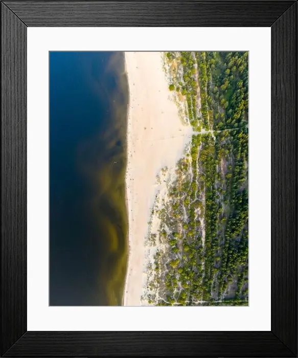 Framed Print : Aerial view transparent turquoise sea in Baltic Sea Framed Print : Aerial view transparent turquoise sea in Baltic Sea