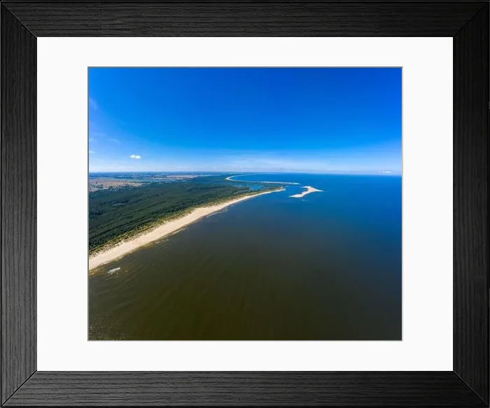 Framed Print : Aerial view transparent turquoise sea in Baltic Sea Framed Print : Aerial view transparent turquoise sea in Baltic Sea