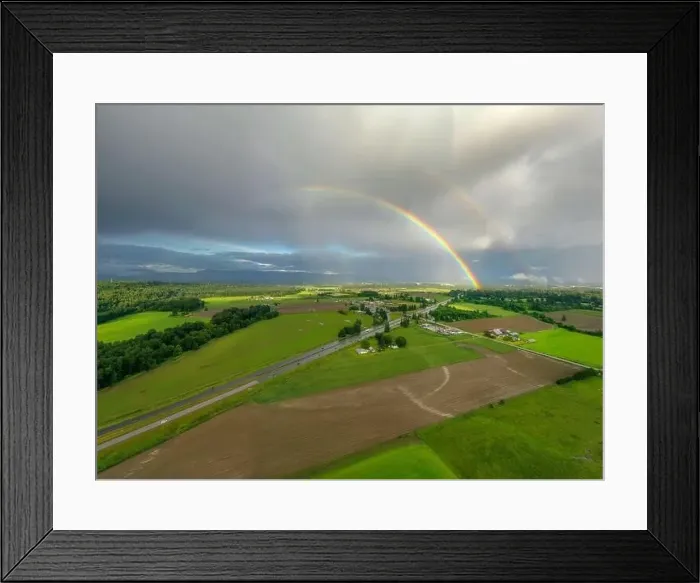 Framed Print : Amazing Rainbow Scenery in the Pacific Northwest Framed Print : Amazing Rainbow Scenery in the Pacific Northwest