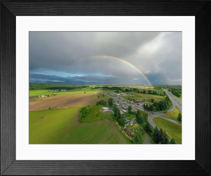 Framed Print : Amazing Rainbow Scenery in the Pacific Northwest Framed Print : Amazing Rainbow Scenery in the Pacific Northwest