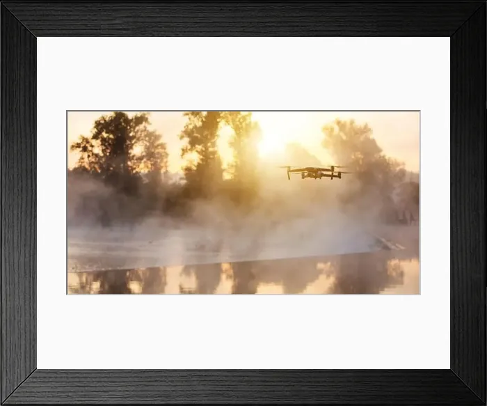 Framed Print : Drone copter with digital camera Framed Print : Drone copter with digital camera