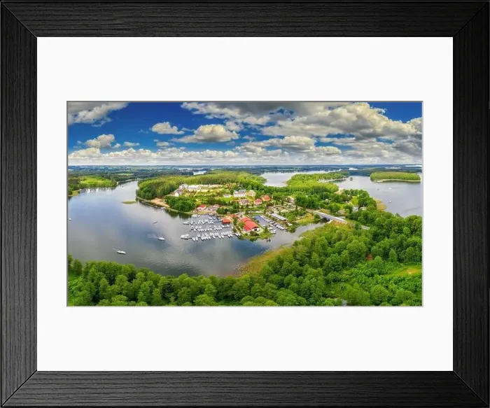 Framed Print : Masuria - the land of a thousand lakes in north-eastern Poland Framed Print : Masuria - the land of a thousand lakes in north-eastern Poland