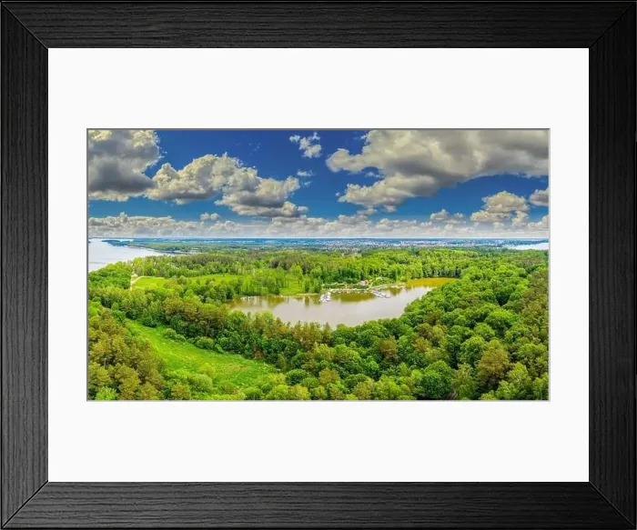 Framed Print : Masuria - the land of a thousand lakes in north-eastern Poland Framed Print : Masuria - the land of a thousand lakes in north-eastern Poland