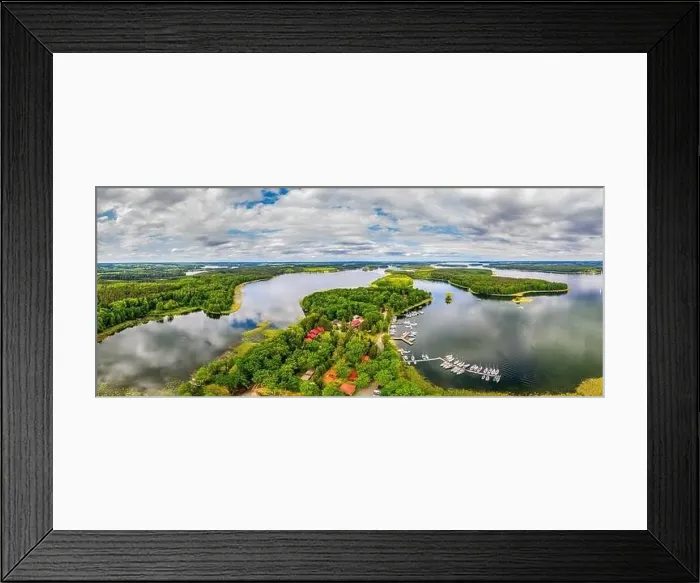 Framed Print : Masuria - the land of a thousand lakes in north-eastern Poland Framed Print : Masuria - the land of a thousand lakes in north-eastern Poland