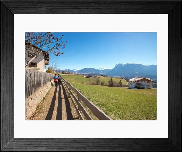 Framed Print : Church in Renon Ritten Bolzano Alps Italy, sunny day Framed Print : Church in Renon Ritten Bolzano Alps Italy, sunny day