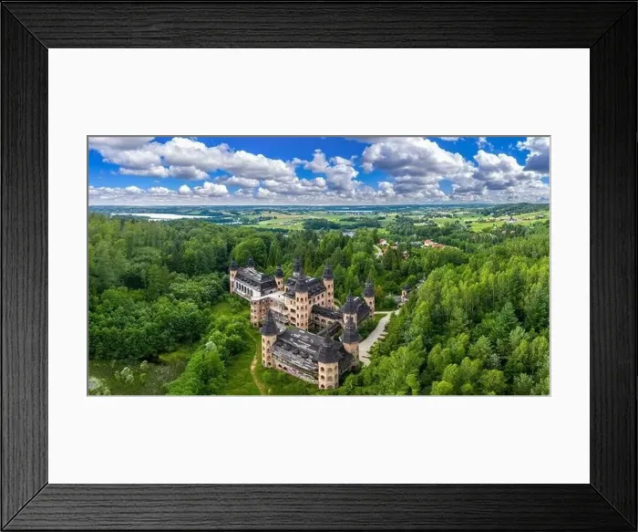 Framed Print : Kashubian Landscape Park-ruins of the castle in Łapalice Framed Print : Kashubian Landscape Park-ruins of the castle in Łapalice