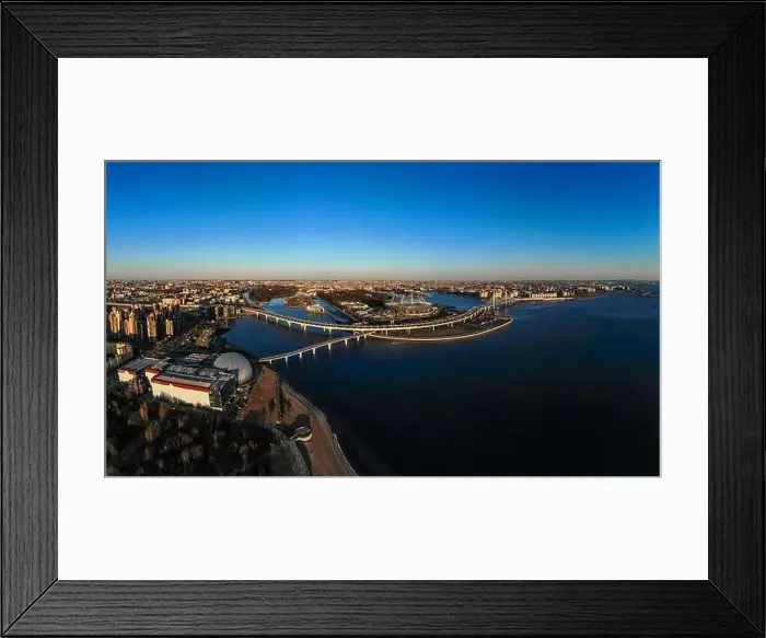 Framed Print : Beautiful view to new Stadium Zenit - Arena