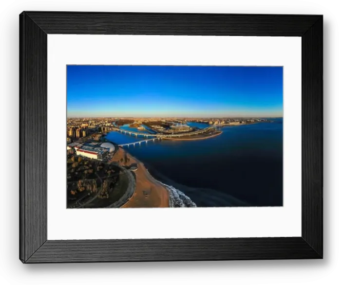 Framed Print : Beautiful view to new Stadium Zenit - Arena