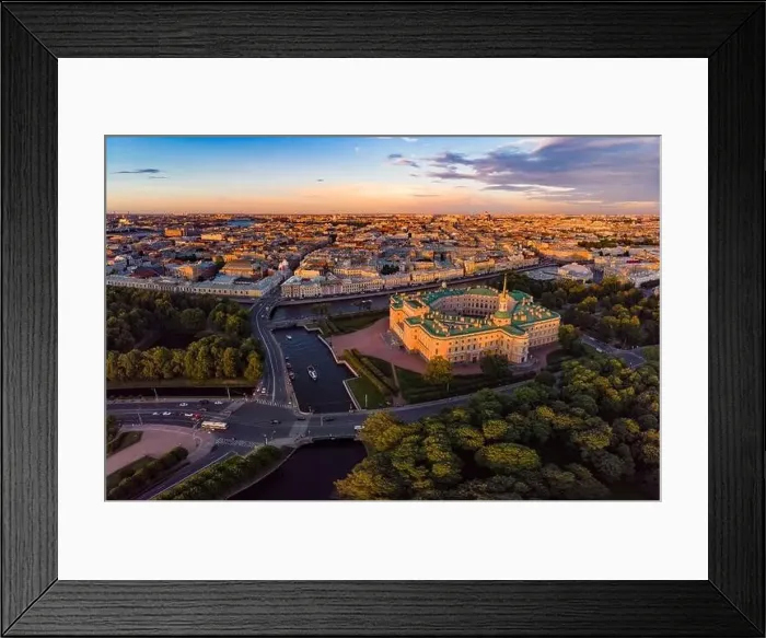 Framed Print : SAINT-PETERSBURG Russia: beautiful Top view of St Framed Print : SAINT-PETERSBURG Russia: beautiful Top view of St