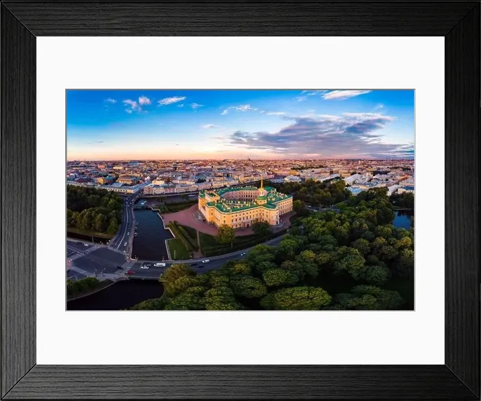 Framed Print : SAINT-PETERSBURG Russia: beautiful Top view of St Framed Print : SAINT-PETERSBURG Russia: beautiful Top view of St