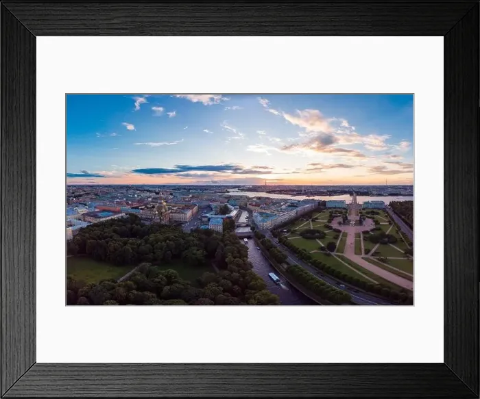 Framed Print : 05 august 2018, SAINT-PETERSBURG Russia: beautiful Top view of historic city centre St Framed Print : 05 august 2018, SAINT-PETERSBURG Russia: beautiful Top view of historic city centre St