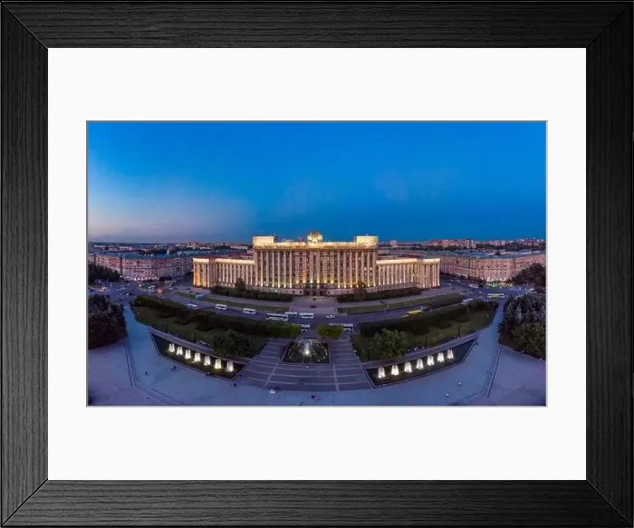 Framed Print : 16 08 2018 - ST PETERSBURG, RUSSIA: Beautiful panorama view from drone Framed Print : 16 08 2018 - ST PETERSBURG, RUSSIA: Beautiful panorama view from drone