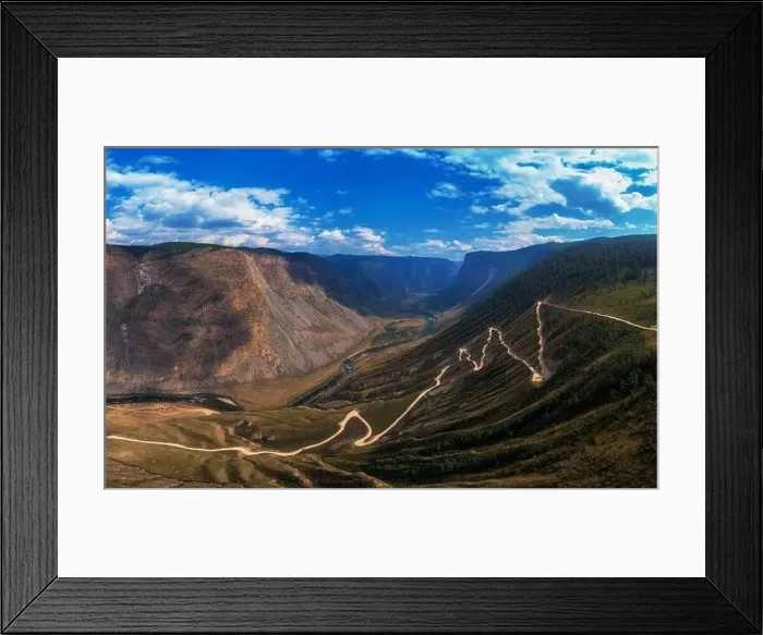 Framed Print : Altai mountain road pass Framed Print : Altai mountain road pass