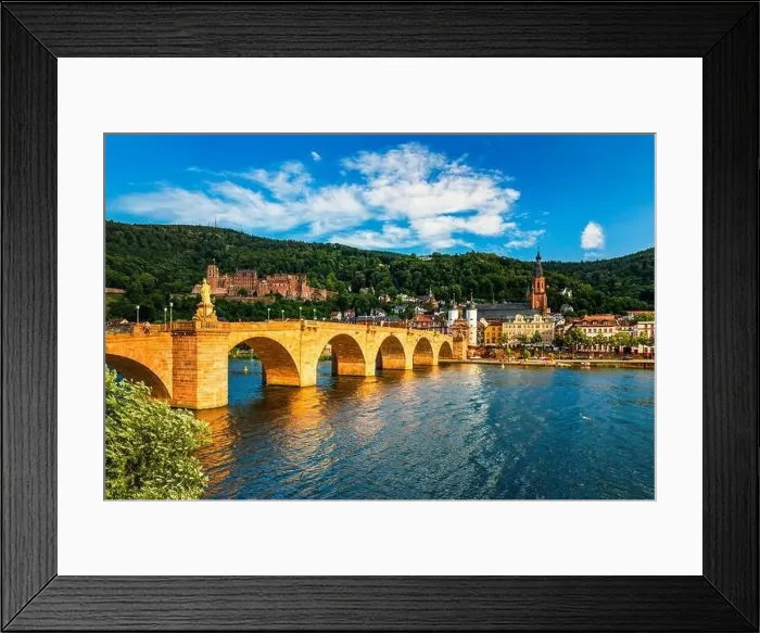 Framed Print : Heidelberg skyline aerial view from above Framed Print : Heidelberg skyline aerial view from above