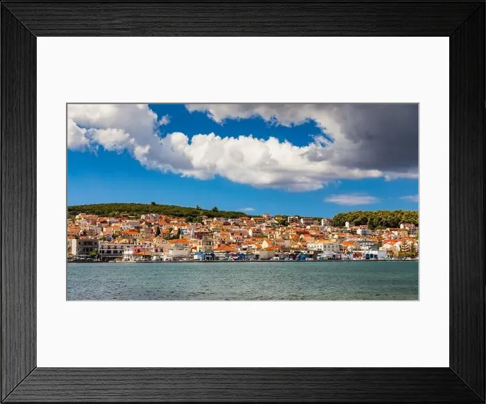 Framed Print : Aerial drone view of Argostoli (Argostolion) Framed Print : Aerial drone view of Argostoli (Argostolion)