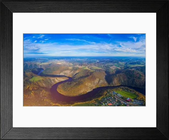 Framed Print : Beautiful view of Vltava river from Maj viewpoint Framed Print : Beautiful view of Vltava river from Maj viewpoint