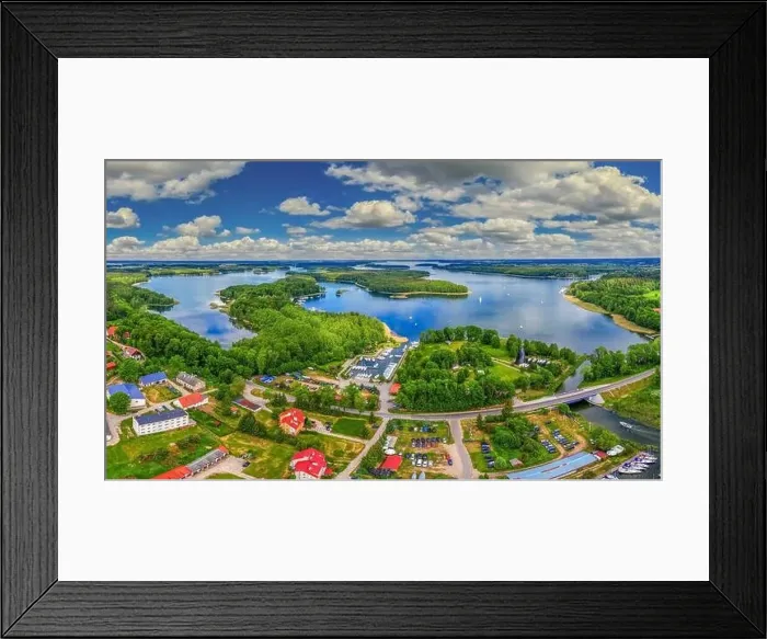 Framed Print : Masuria-Piękna Góra and Lake Kisajno Framed Print : Masuria-Piękna Góra and Lake Kisajno