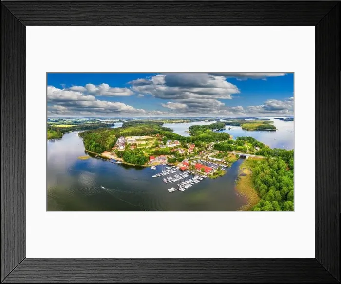 Framed Print : Masuria-Piękna Góra and Lake Kisajno Framed Print : Masuria-Piękna Góra and Lake Kisajno