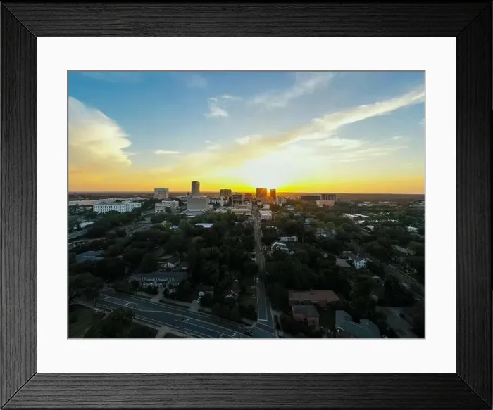 Framed Print : Aerial photo Downtown Tallahassee FL USA landscape Framed Print : Aerial photo Downtown Tallahassee FL USA landscape