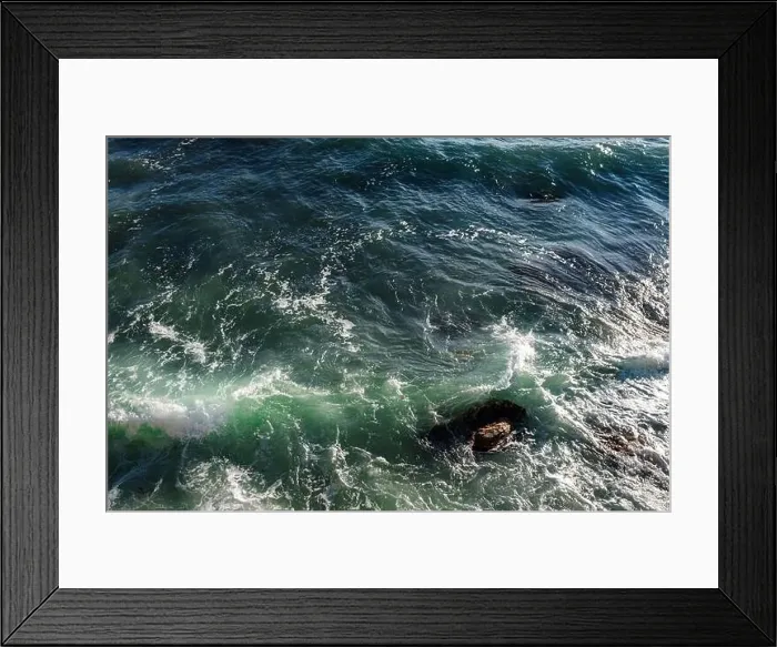 Framed Print : Ocean wave background breaking sea water rocky shore rough seas turquoise water gradient foam Framed Print : Ocean wave background breaking sea water rocky shore rough seas turquoise water gradient foam