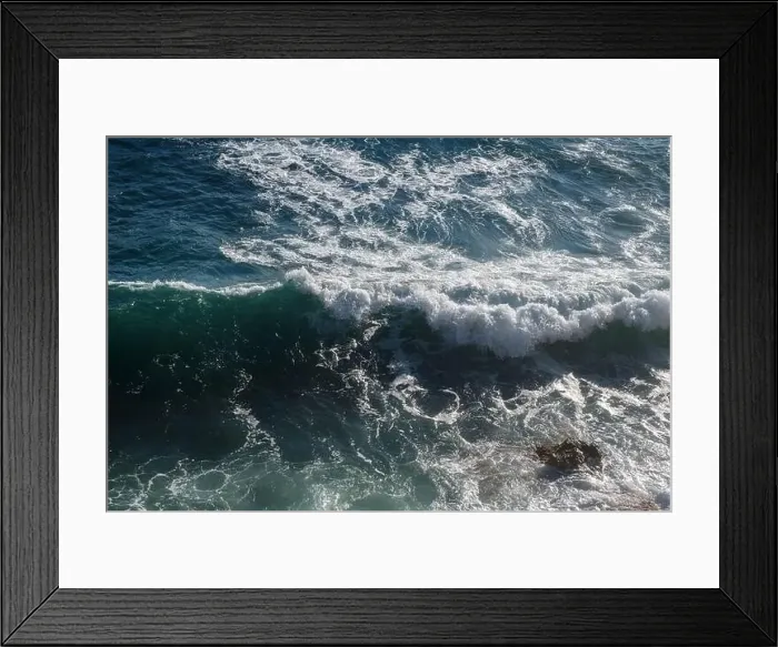 Framed Print : Ocean wave background breaking sea water rocky shore rough seas turquoise water gradient foam Framed Print : Ocean wave background breaking sea water rocky shore rough seas turquoise water gradient foam