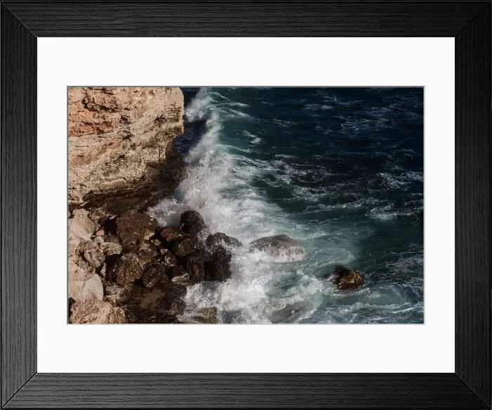 Framed Print : Ocean wave background breaking sea water rocky shore rough seas turquoise water gradient foam Framed Print : Ocean wave background breaking sea water rocky shore rough seas turquoise water gradient foam