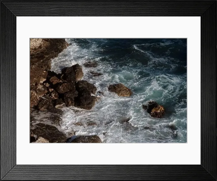 Framed Print : Ocean wave background breaking sea water rocky shore rough seas turquoise water gradient foam Framed Print : Ocean wave background breaking sea water rocky shore rough seas turquoise water gradient foam