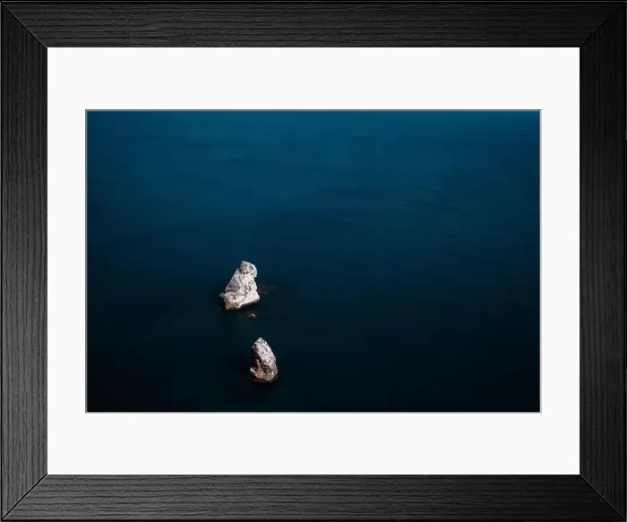 Framed Print : Beautiful view from the cliff on the blue sea Framed Print : Beautiful view from the cliff on the blue sea