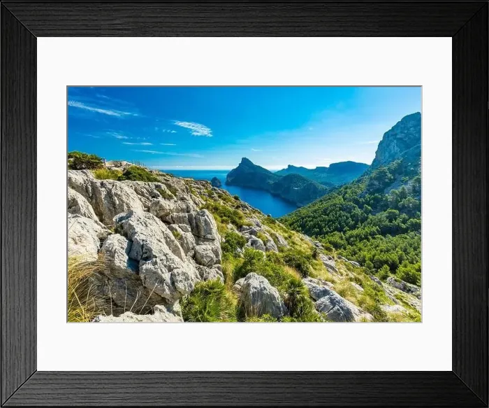 Framed Print : Cape Formentor area and surroundings, coast of Mallorca, Spain Framed Print : Cape Formentor area and surroundings, coast of Mallorca, Spain