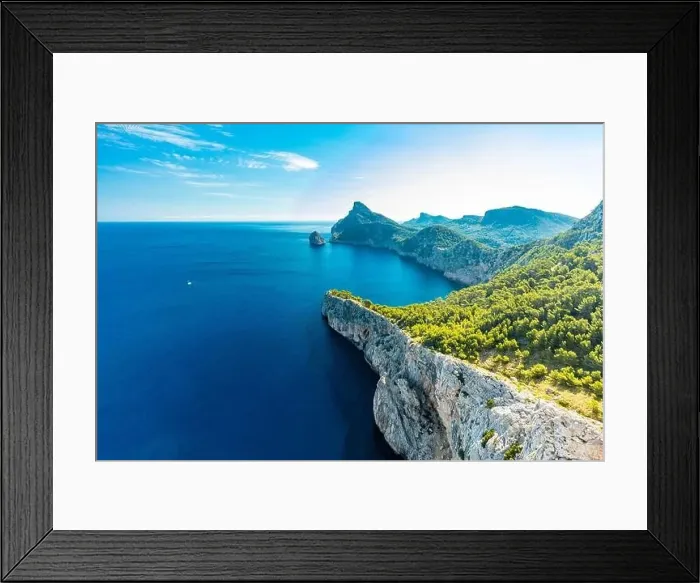 Framed Print : Cape Formentor area and surroundings, coast of Mallorca, Spain Framed Print : Cape Formentor area and surroundings, coast of Mallorca, Spain