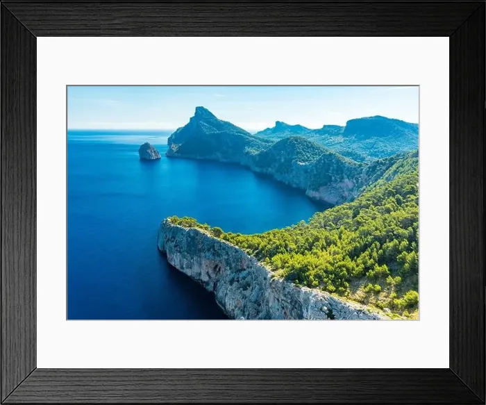 Framed Print : Cape Formentor area and surroundings, coast of Mallorca, Spain Framed Print : Cape Formentor area and surroundings, coast of Mallorca, Spain