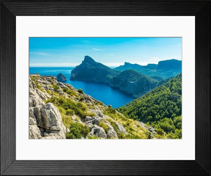 Framed Print : Cape Formentor area and surroundings, coast of Mallorca, Spain Framed Print : Cape Formentor area and surroundings, coast of Mallorca, Spain
