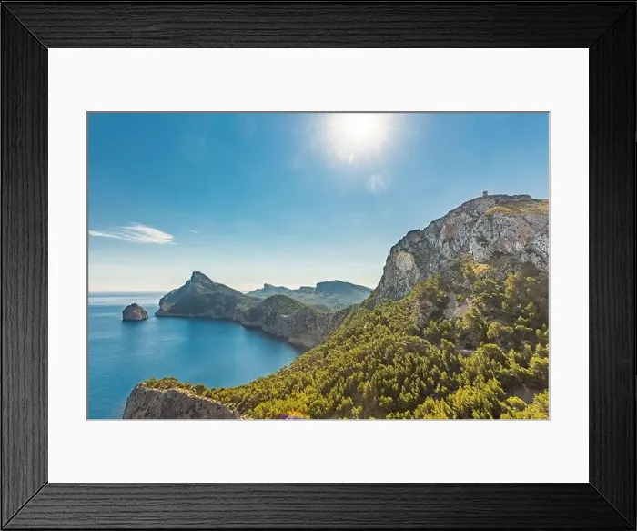 Framed Print : Cape Formentor area and surroundings, coast of Mallorca, Spain Framed Print : Cape Formentor area and surroundings, coast of Mallorca, Spain