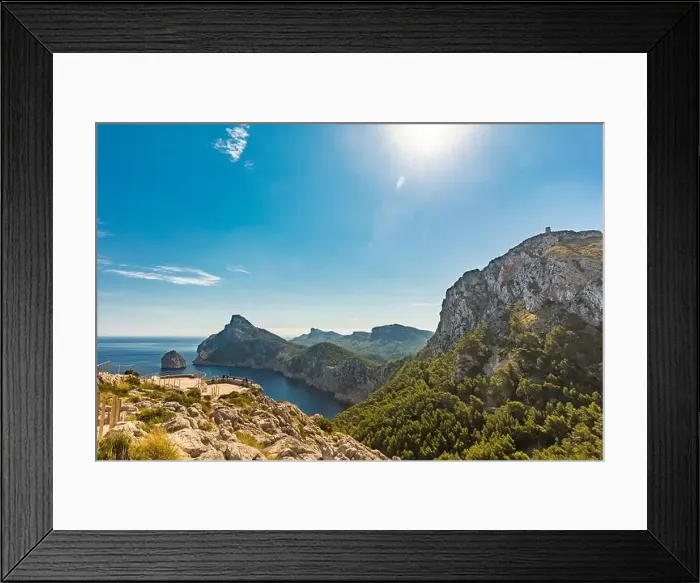Framed Print : Cape Formentor area and surroundings, coast of Mallorca, Spain Framed Print : Cape Formentor area and surroundings, coast of Mallorca, Spain