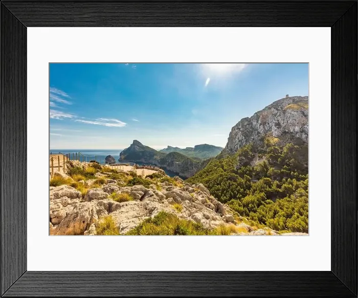 Framed Print : Cape Formentor area and surroundings, coast of Mallorca, Spain Framed Print : Cape Formentor area and surroundings, coast of Mallorca, Spain