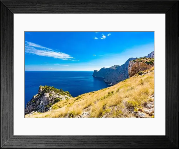 Framed Print : Cape Formentor area and surroundings, coast of Mallorca, Spain Framed Print : Cape Formentor area and surroundings, coast of Mallorca, Spain