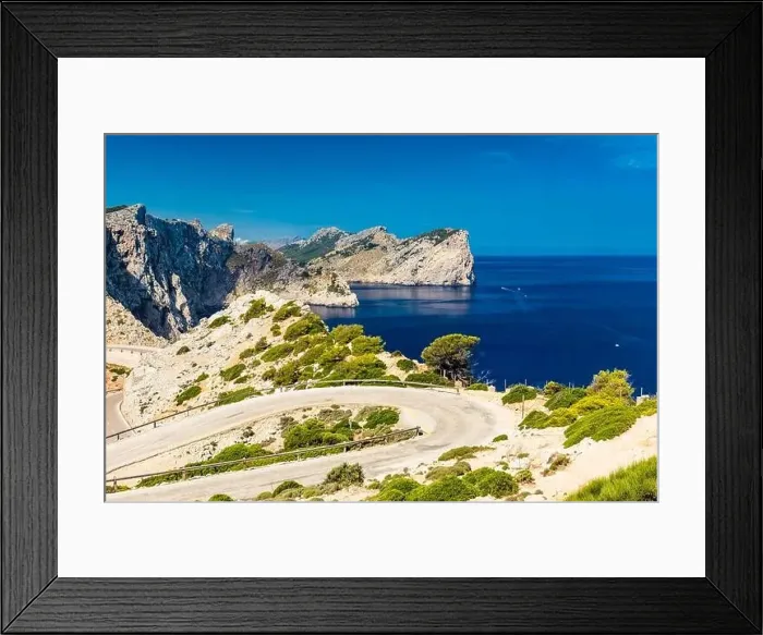Framed Print : Cape Formentor area and surroundings, coast of Mallorca, Spain Framed Print : Cape Formentor area and surroundings, coast of Mallorca, Spain