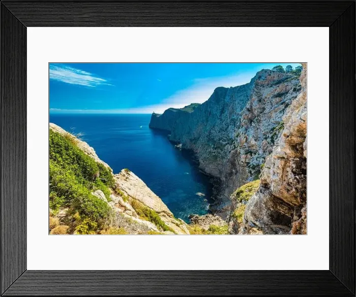 Framed Print : Cape Formentor area and surroundings, coast of Mallorca, Spain Framed Print : Cape Formentor area and surroundings, coast of Mallorca, Spain