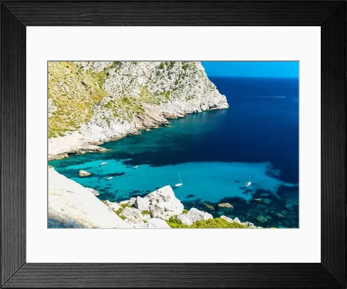 Framed Print : Cape Formentor area and surroundings, coast of Mallorca, Spain