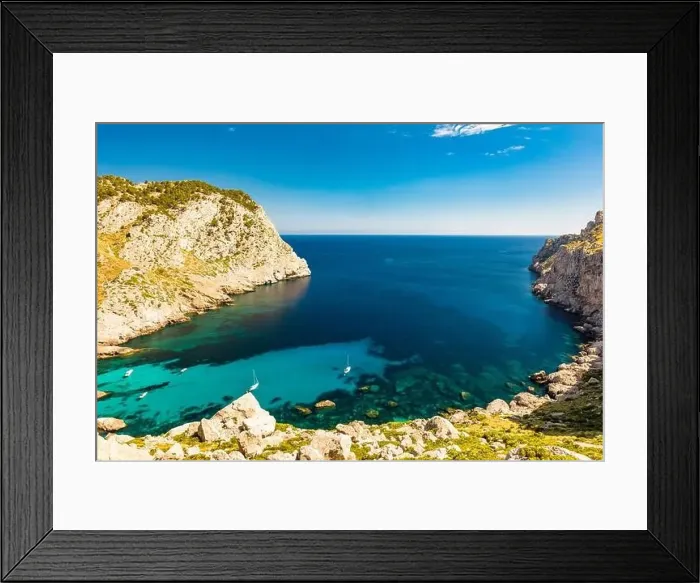 Framed Print : Cape Formentor area and surroundings, coast of Mallorca, Spain