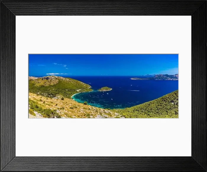 Framed Print : Cape Formentor area and surroundings, coast of Mallorca, Spain Framed Print : Cape Formentor area and surroundings, coast of Mallorca, Spain