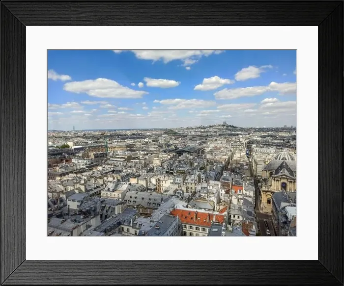 Framed Print : view of the roofs of Paris Framed Print : view of the roofs of Paris