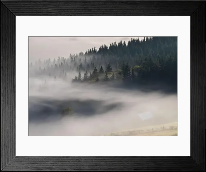Framed Print : Early fall landscape in the beautiful Romanian villages