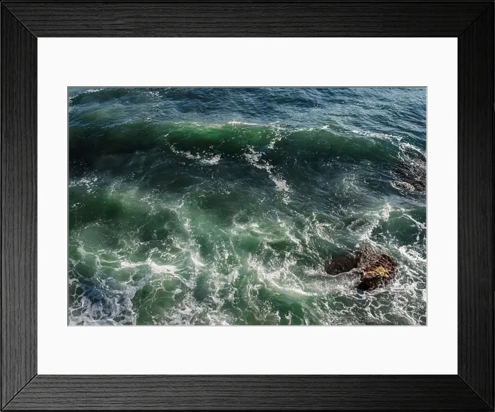 Framed Print : Ocean wave background breaking sea water rocky shore rough seas turquoise water gradient foam Framed Print : Ocean wave background breaking sea water rocky shore rough seas turquoise water gradient foam