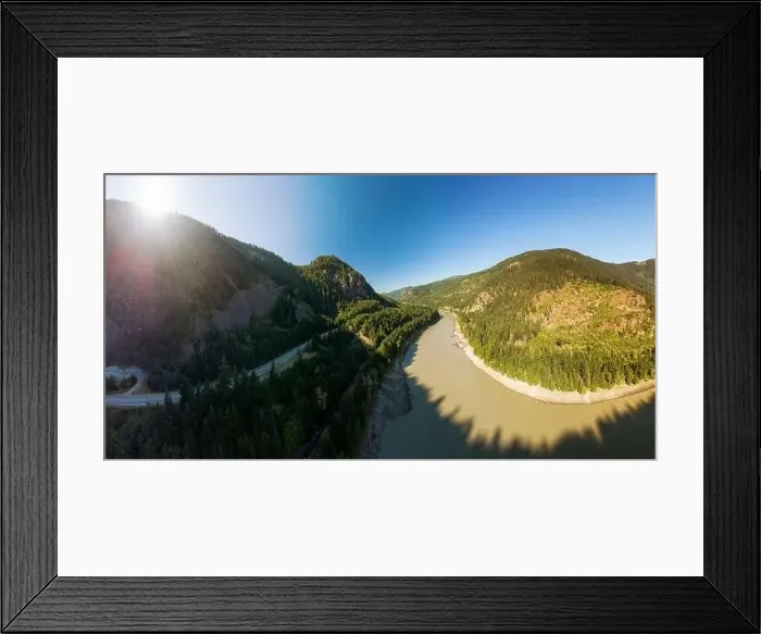 Framed Print : Beautiful Panoramic View of Canadian Nature Framed Print : Beautiful Panoramic View of Canadian Nature