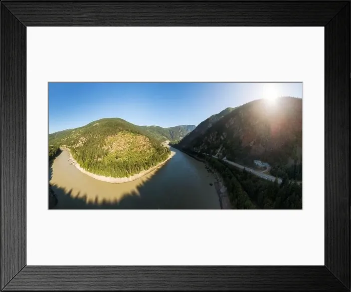 Framed Print : Beautiful Panoramic View of Canadian Nature Framed Print : Beautiful Panoramic View of Canadian Nature