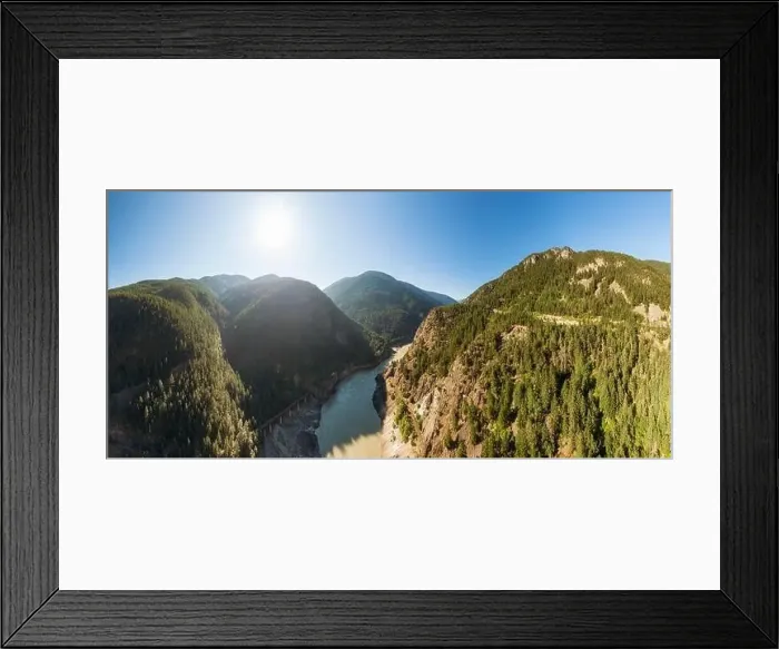 Framed Print : Beautiful Panoramic View of Canadian Nature Framed Print : Beautiful Panoramic View of Canadian Nature