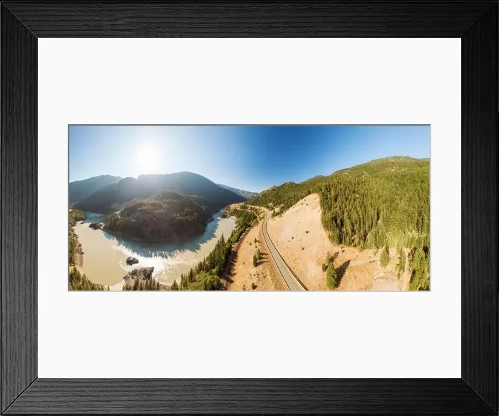 Framed Print : Beautiful Panoramic View of Canadian Nature Framed Print : Beautiful Panoramic View of Canadian Nature