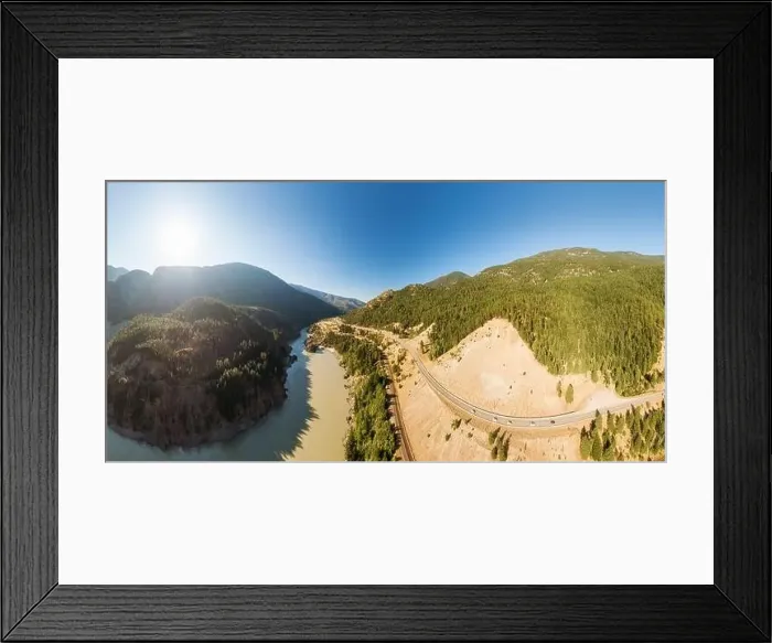 Framed Print : Beautiful Panoramic View of Canadian Nature Framed Print : Beautiful Panoramic View of Canadian Nature