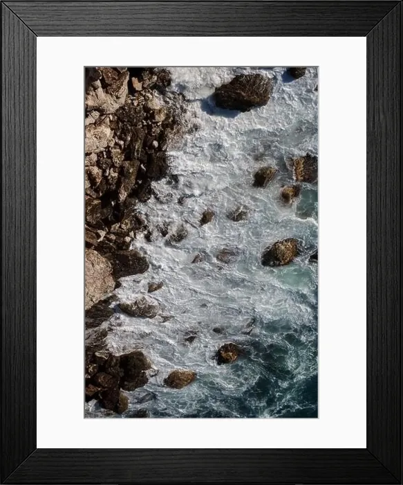 Framed Print : Ocean wave background breaking sea water rocky shore rough seas turquoise water gradient foam Framed Print : Ocean wave background breaking sea water rocky shore rough seas turquoise water gradient foam